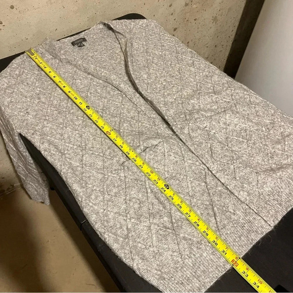 Primark Chunky Knitted Cardigan Grey Pockets Women’s Size XL - Picture 9 of 9